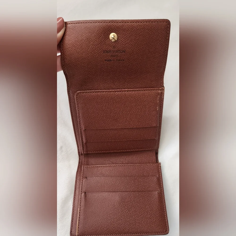 Louis Vuitton Brown Monogram Canvas Compact Wallet